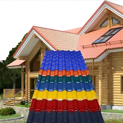 Tegola in resina resistente ai raggi UV